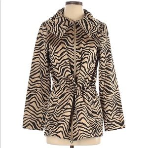 Dana Buchman Zebra printed coat